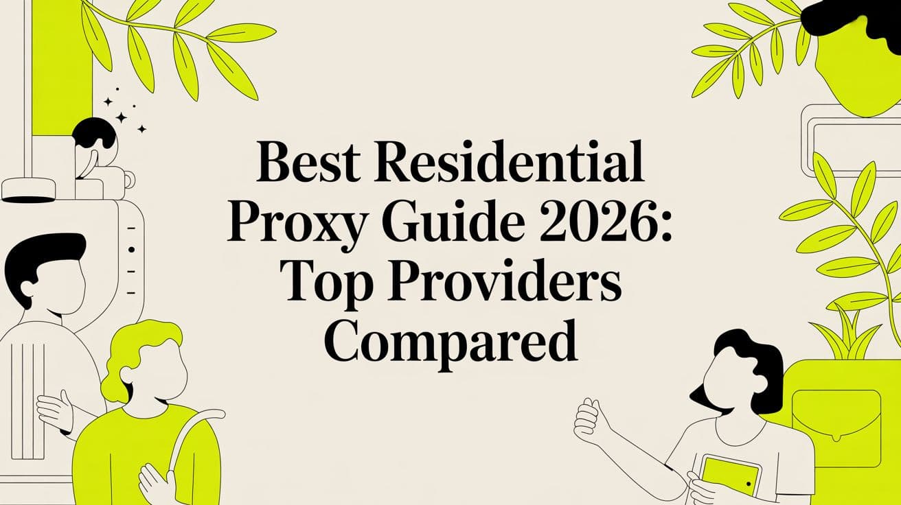 Mejor Guía de Proxies Residenciales 2026: Comparativa de los Principales Proveedores