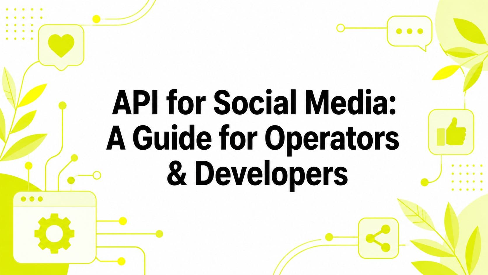 API for Social Media: A Guide for Operators & Developers