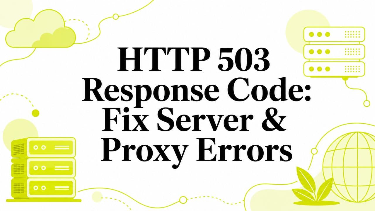 HTTP 503 Response Code: Fix Server & Proxy Errors