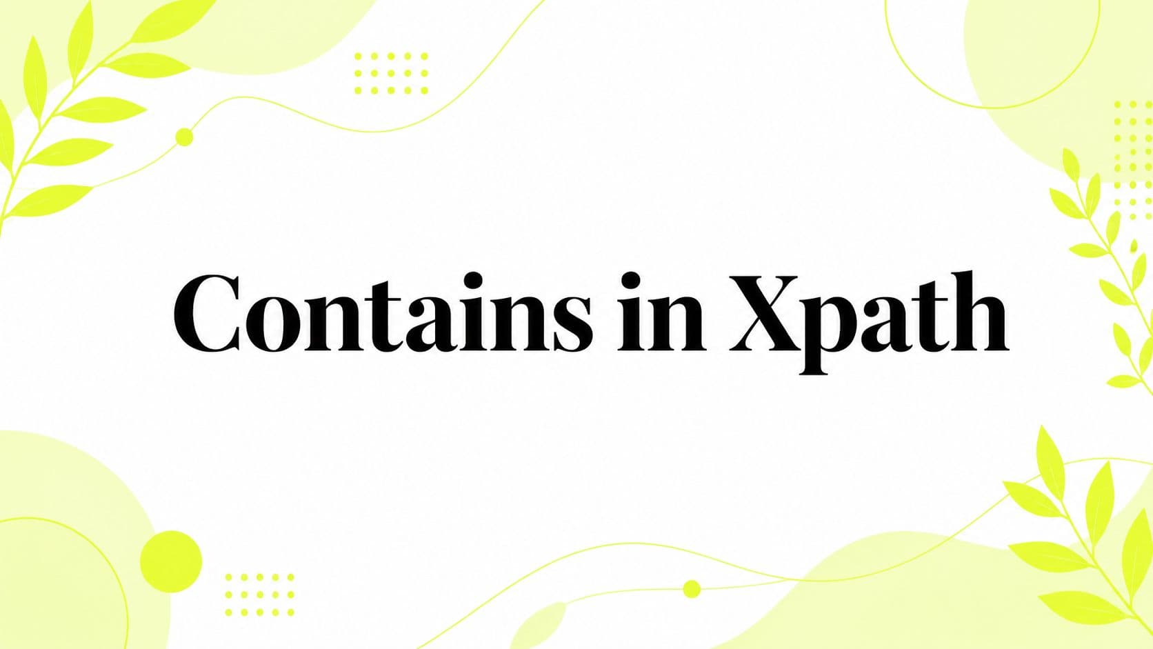 Contains in Xpath