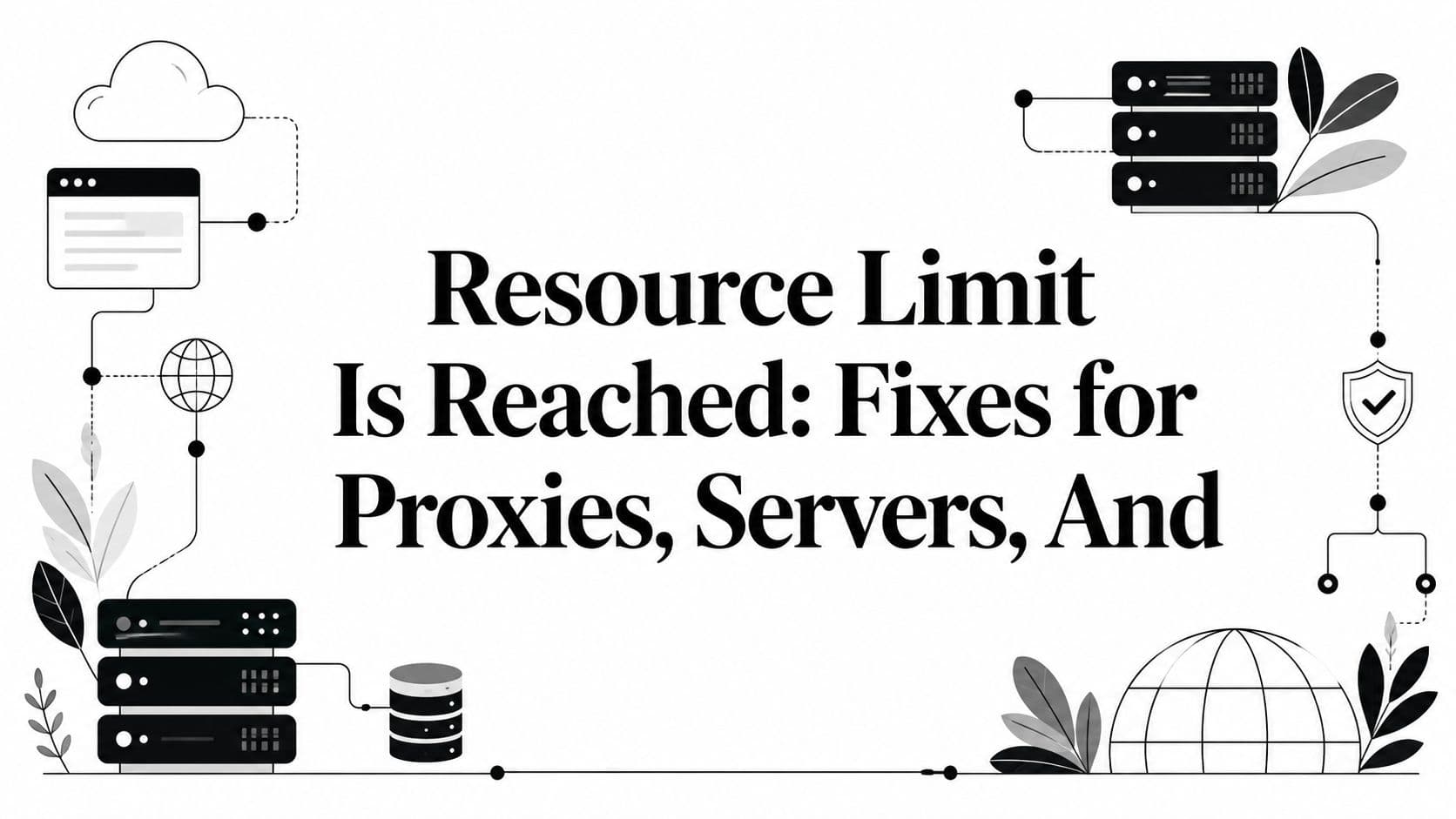 Resource Limit Is Reached: Fixes for Proxies, Servers, And